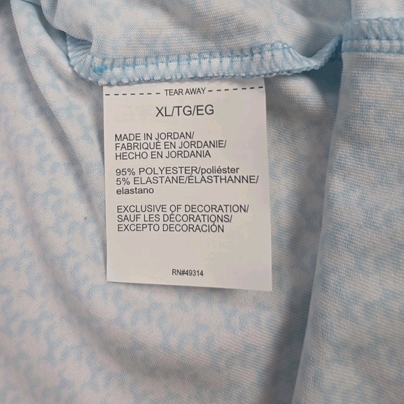 Under Armour Playoff 3.0 Printed‎ Golf Polo Shirt Men's Size XL New Sky Blue - Picture 8 of 12